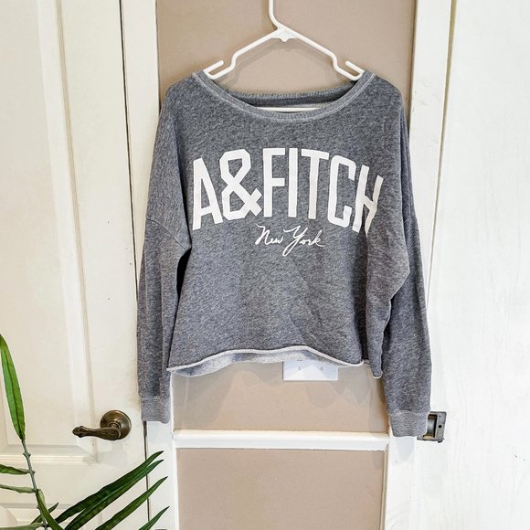 Abercrombie & Fitch Sweaters - Abercrombie & Fitch Cropped Crewneck Sweatshirt